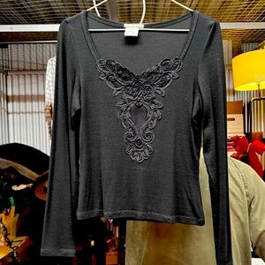 Romantic Sexy Black Top